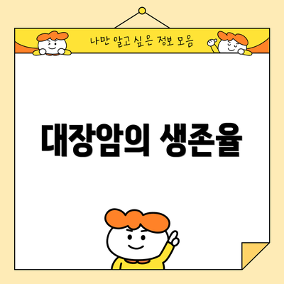 대장암의 생존율