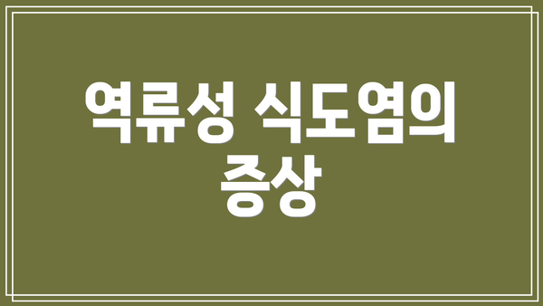 역류성 식도염의 증상