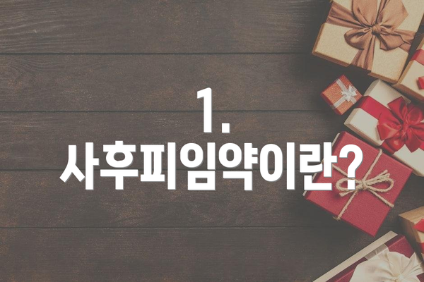 1. 사후피임약이란?