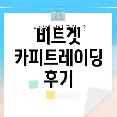 비트겟 카피트레이딩 후기