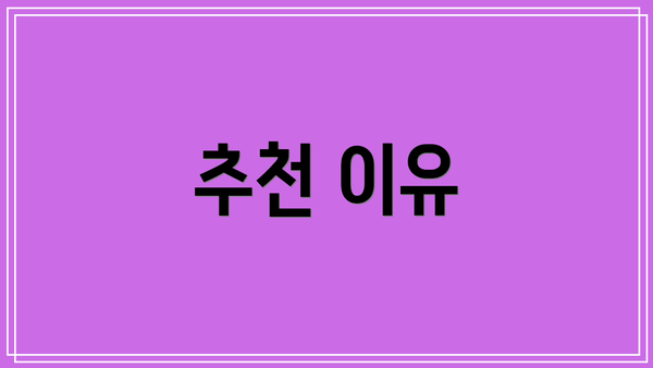 추천 이유