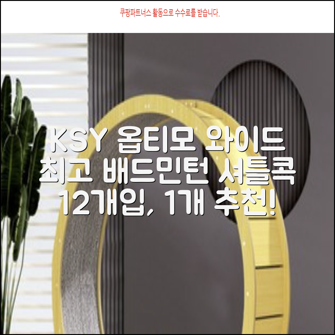 ksy 옵티모 와이드 배드민턴 셔틀콕, 화이트, 12개입, 1개 추천 리뷰