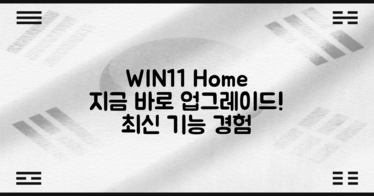 WIN11 Home, 지금 업그레이드하세요!