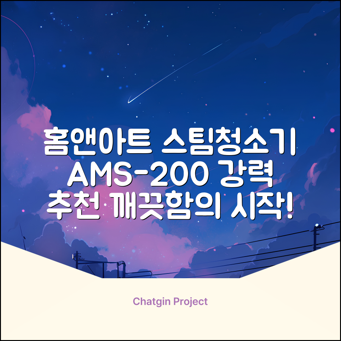 홈앤아트 퓨어 스팀청소기 AMS-200 추천 리뷰